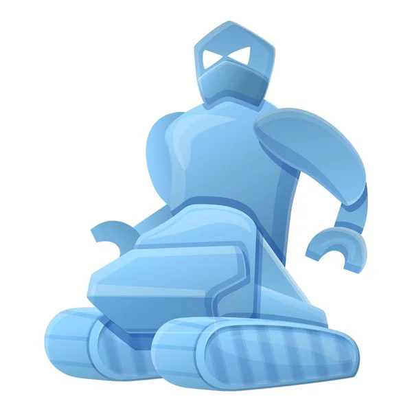 Ícone de robô Caterpillar, estilo dos desenhos animados — Vetor de Stock