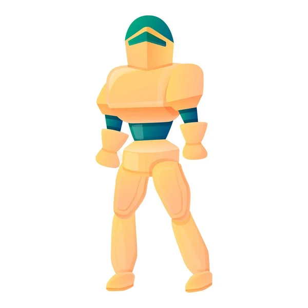 Super icono del robot de guardia, estilo de dibujos animados — Archivo Imágenes Vectoriales