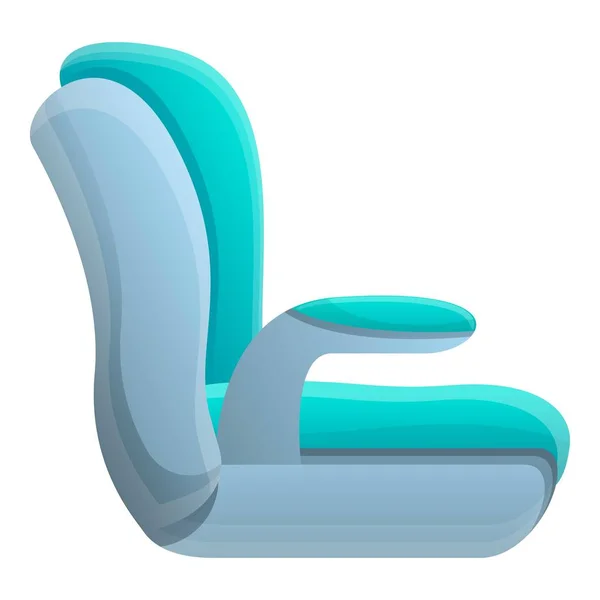 Soft baby car seat icon, cartoon style — Stock Vector