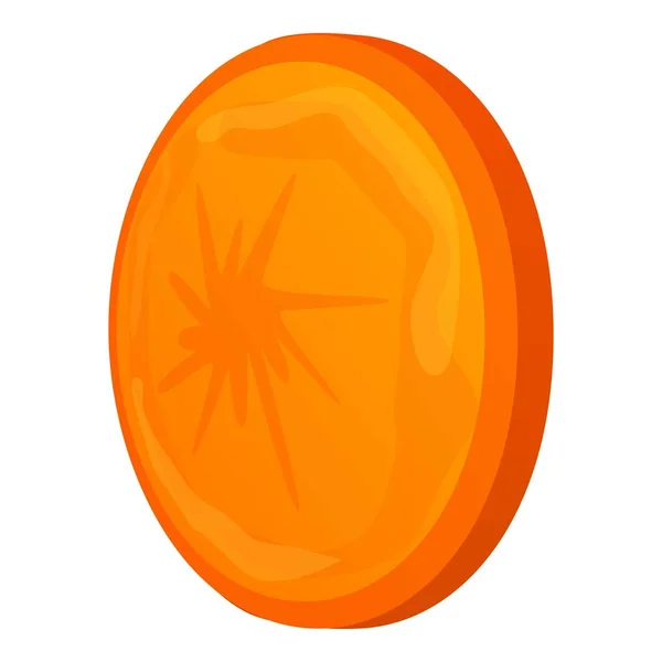 Icona del cappuccio della carota, stile del fumetto — Vettoriale Stock