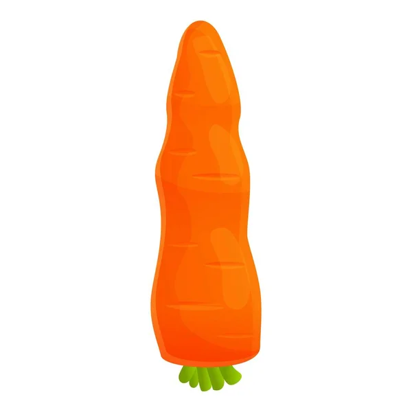 Farm carrot icon, cartoon style — Stock Vector