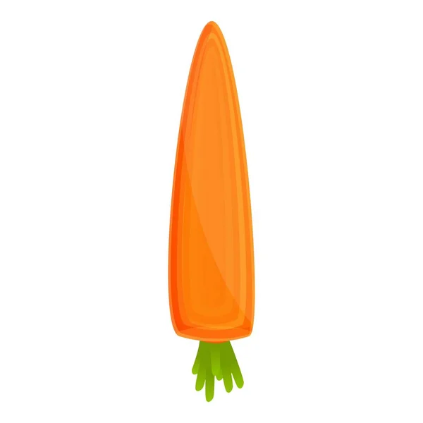 Vitamina icono de zanahoria, estilo de dibujos animados — Archivo Imágenes Vectoriales