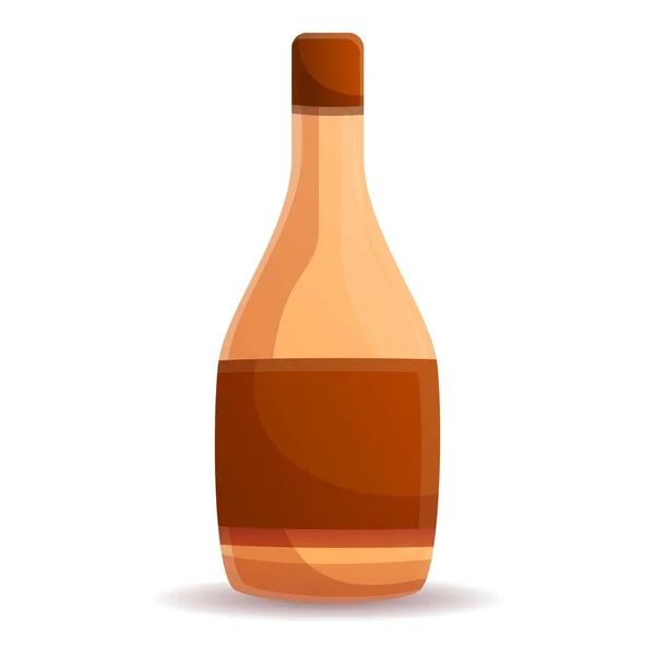 Vinegar bottle icon, cartoon style — Stock Vector