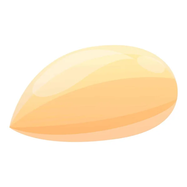 Garlic piece icon, cartoon style — Stock Vector