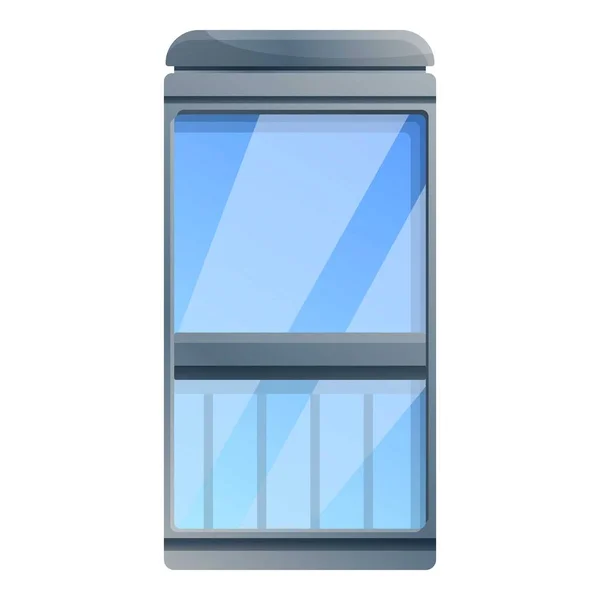 Glas lift icoon, cartoon stijl — Stockvector