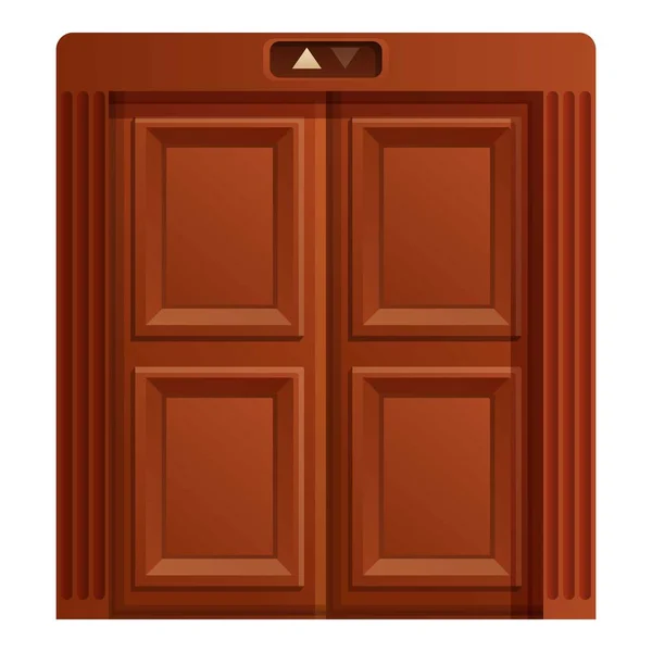 Elevator doors icon, cartoon style — Stock Vector