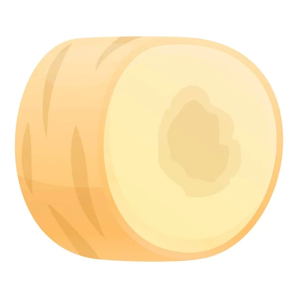 Parsnip roll icon, cartoon style — 스톡 벡터