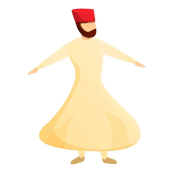Turquía hombre icono, estilo de dibujos animados — Vector de stock