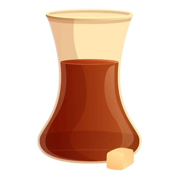 Icono de café turco, estilo de dibujos animados — Vector de stock