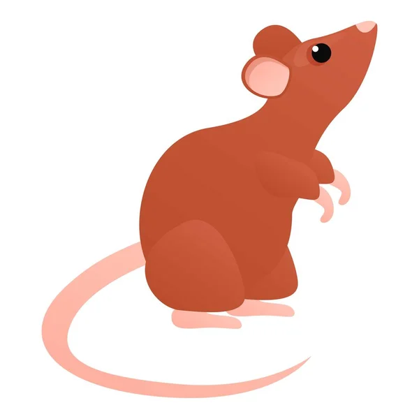 Niedliche Ratte Symbol, Cartoon-Stil — Stockvektor