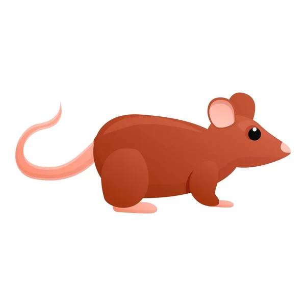 Дикая крыса икона, мультяшный стиль — стоковый вектор