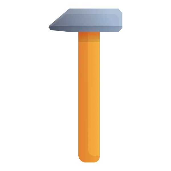 Icono de martillo de trabajo, estilo de dibujos animados — Vector de stock