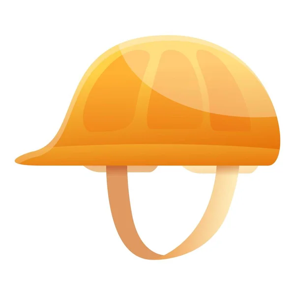 Icône de casque de réparation de route, style dessin animé — Image vectorielle