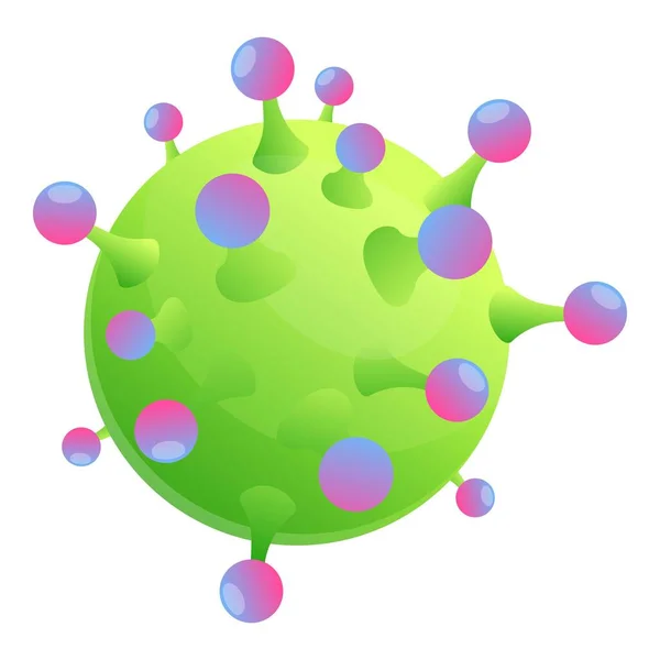 Icône de virus, style dessin animé — Image vectorielle