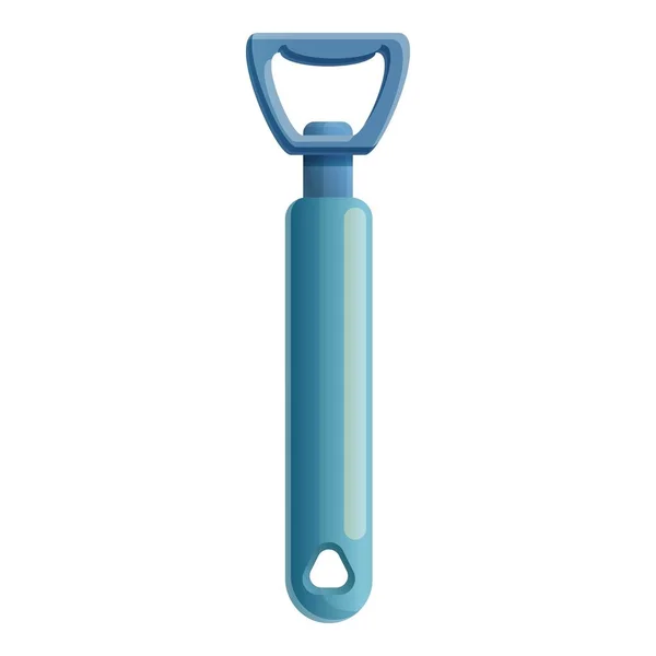 Metalen fles-opener icoon, cartoon stijl — Stockvector