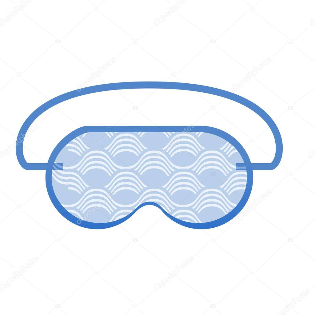 Sleeping mask icon, cartoon style