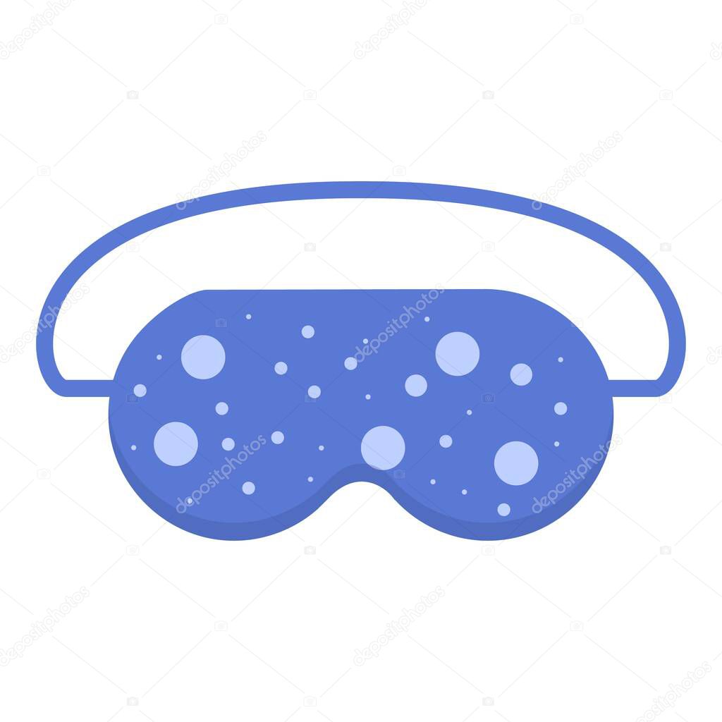 Comfort sleeping mask icon, cartoon style