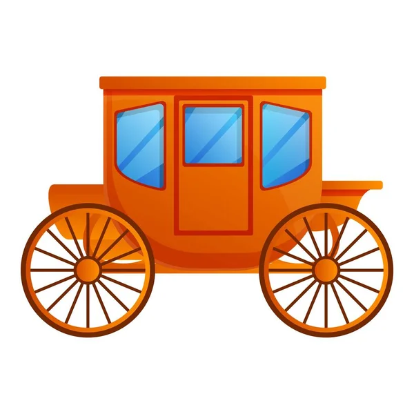 Traditional carriage icon, cartoon style — Stock Vector