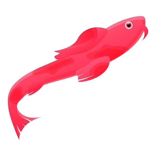 Icono koi chino, estilo de dibujos animados — Vector de stock