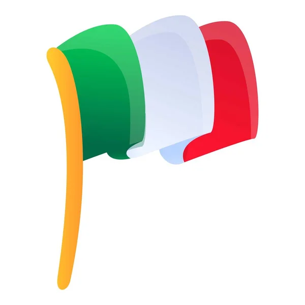 Icône drapeau mexicain, style dessin animé — Image vectorielle