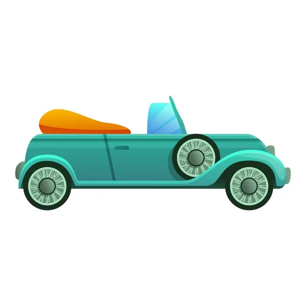 Retro cabriolet icoon, cartoon stijl — Stockvector