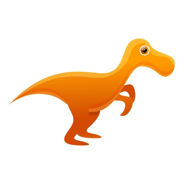 Icône dinosaure, style dessin animé — Image vectorielle