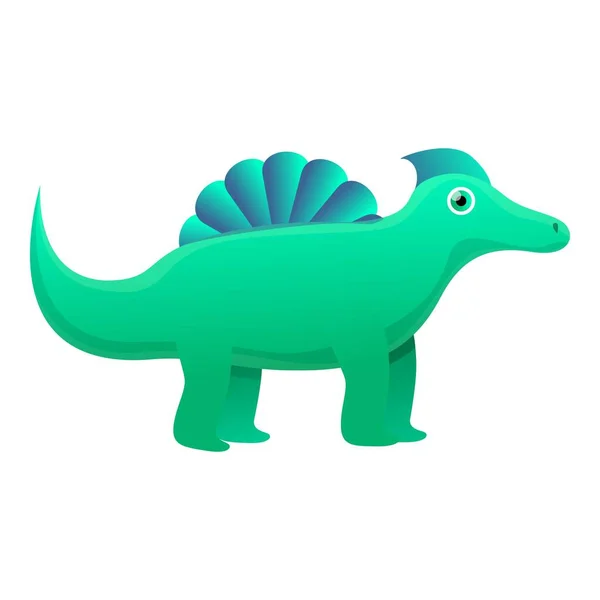 Icône dinosaure nature, style dessin animé — Image vectorielle