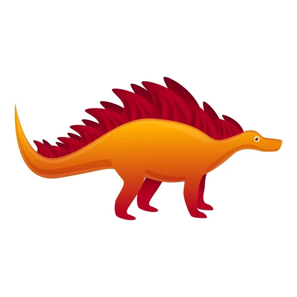 Icône de dinosaure sauvage, style dessin animé — Image vectorielle