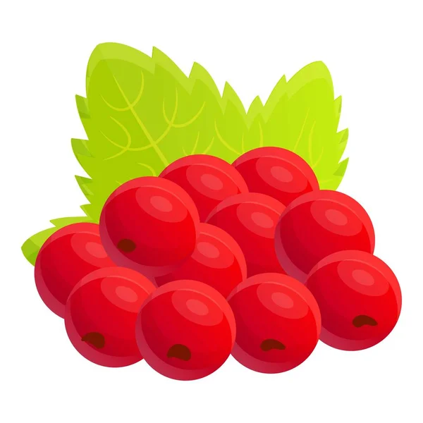 Ikon berry currant, gaya kartun - Stok Vektor