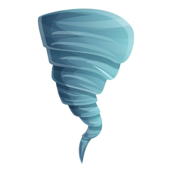 Ícone de tornado de vento, estilo cartoon — Vetor de Stock