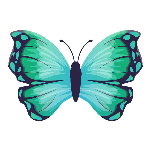 Ala icono de la mariposa, estilo de dibujos animados — Vector de stock