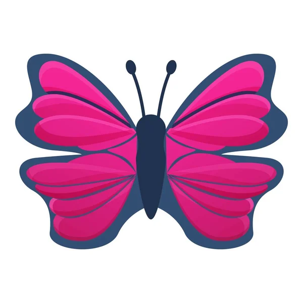 Collection icône papillon, style dessin animé — Image vectorielle