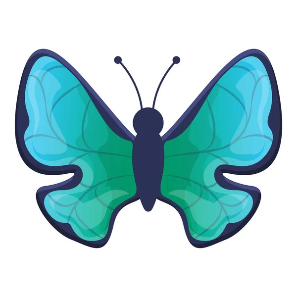 Botanická ikona motýla, kreslený styl — Stockový vektor
