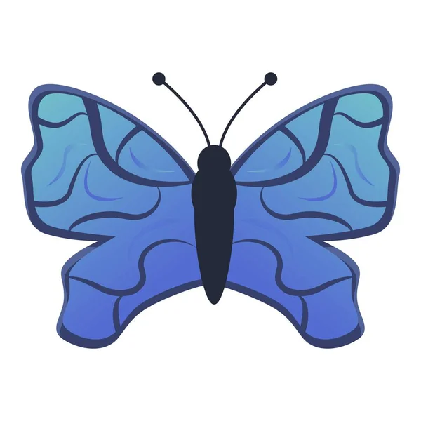 Isla icono de la mariposa, estilo de dibujos animados — Vector de stock