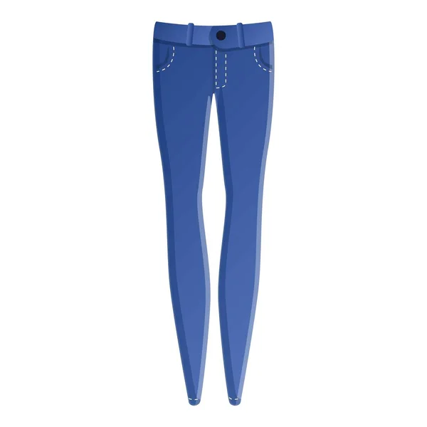 Jeans ikon, tecknad stil — Stock vektor