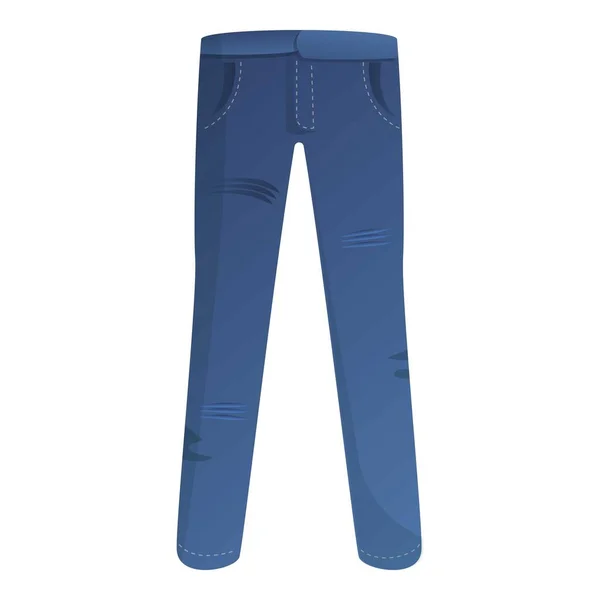 Jeans byxor ikon, tecknad stil — Stock vektor