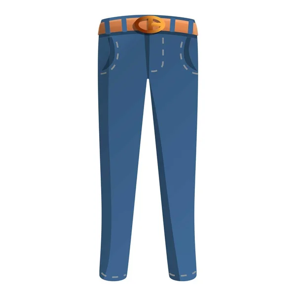 Denim jeans broek icoon, cartoon stijl — Stockvector