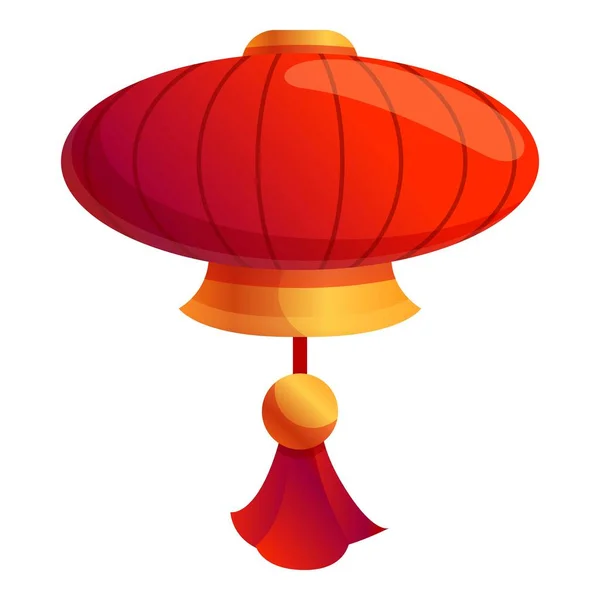 Icono de linterna de China, estilo de dibujos animados — Vector de stock