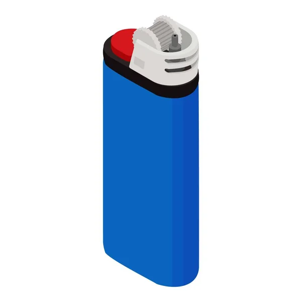 Portable lighter icon, isometric style — Stock Vector