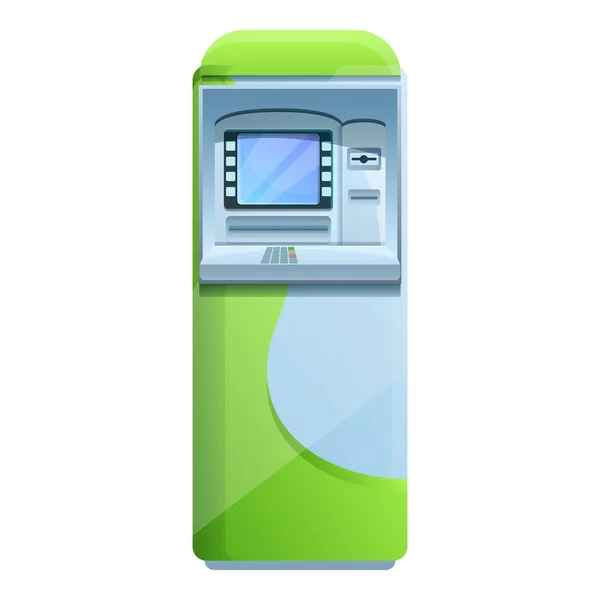 Egyetem ATM gép ikon, rajzfilm stílus — Stock Vector