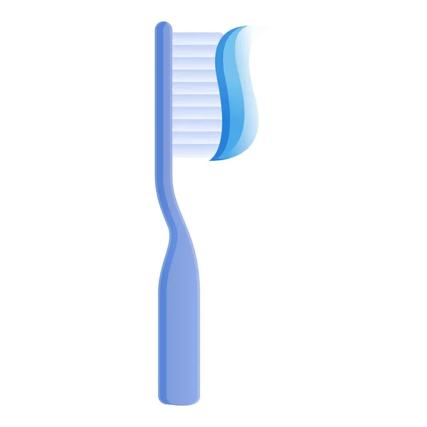 Icono de cepillo de dientes, estilo de dibujos animados — Archivo Imágenes Vectoriales