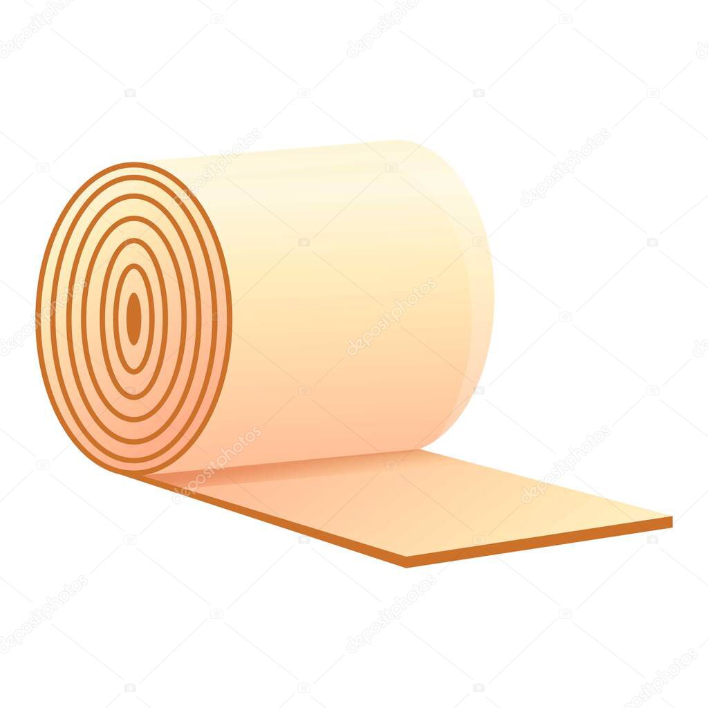 Construction metal roll icon, cartoon style