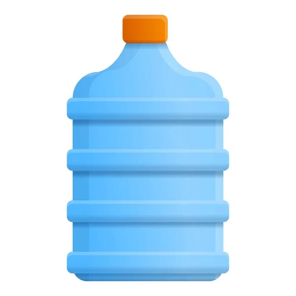 Icône bouteille d'eau en plastique, style dessin animé — Image vectorielle