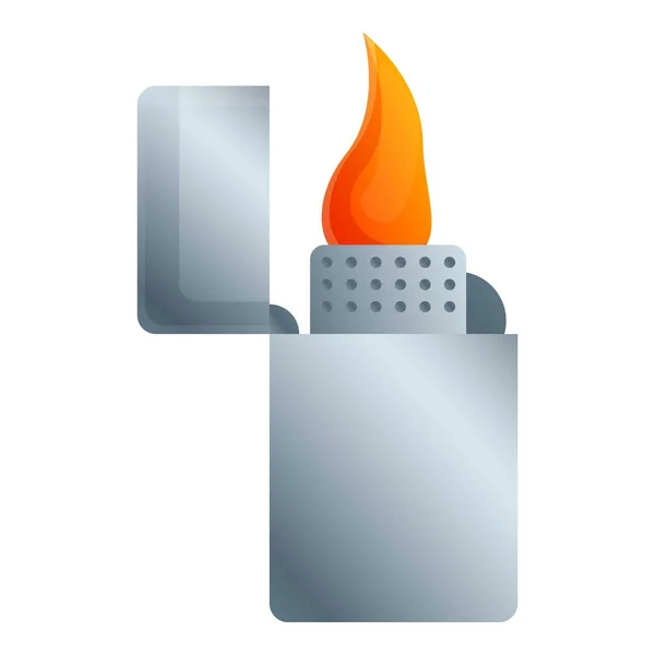 Icône briquet en acier, style dessin animé — Image vectorielle