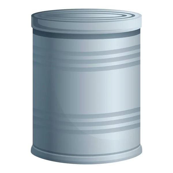 Survival tin can icon, cartoon style — Stock Vector