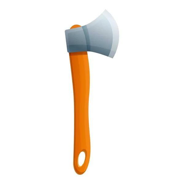 Camping axe icon, cartoon style — Stock Vector