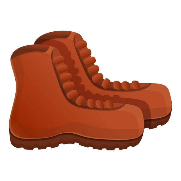 Botas de senderismo icono, estilo de dibujos animados — Vector de stock