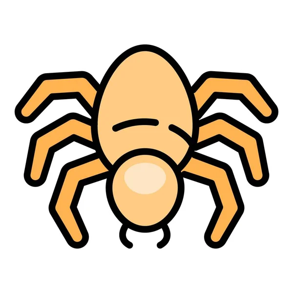 Halloween spider icon, outline style — Stock Vector
