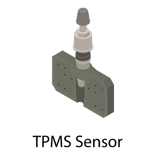 Ikona senzoru TPMS v izometrickém stylu — Stockový vektor