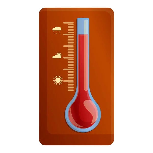 Outdoor barometer icon, cartoon style — Stock Vector